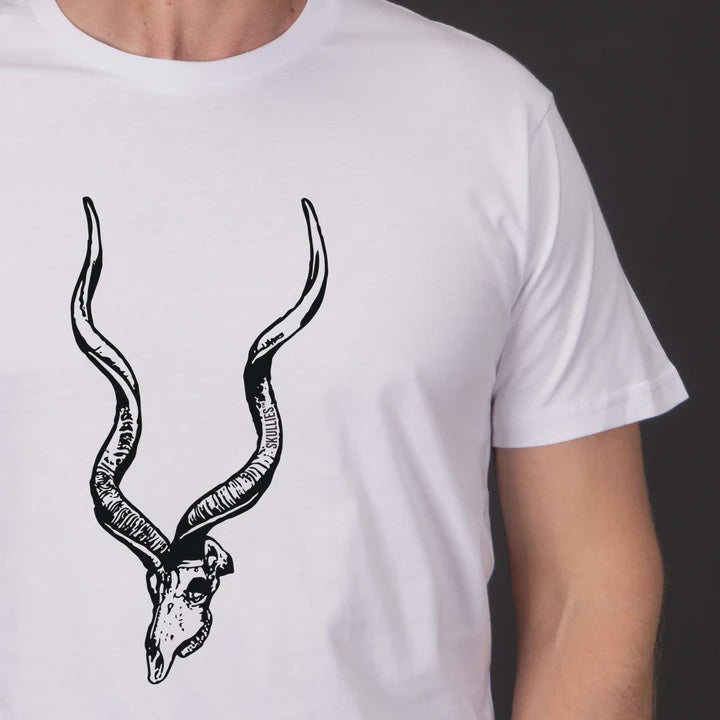 Skullies Kudu T-Shirt - White Skullies