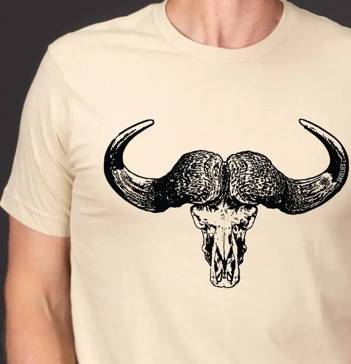 Skullies Buffalo T-Shirt - Stone Skullies