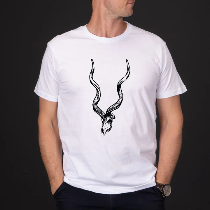 Skullies Kudu T-Shirt - White Skullies