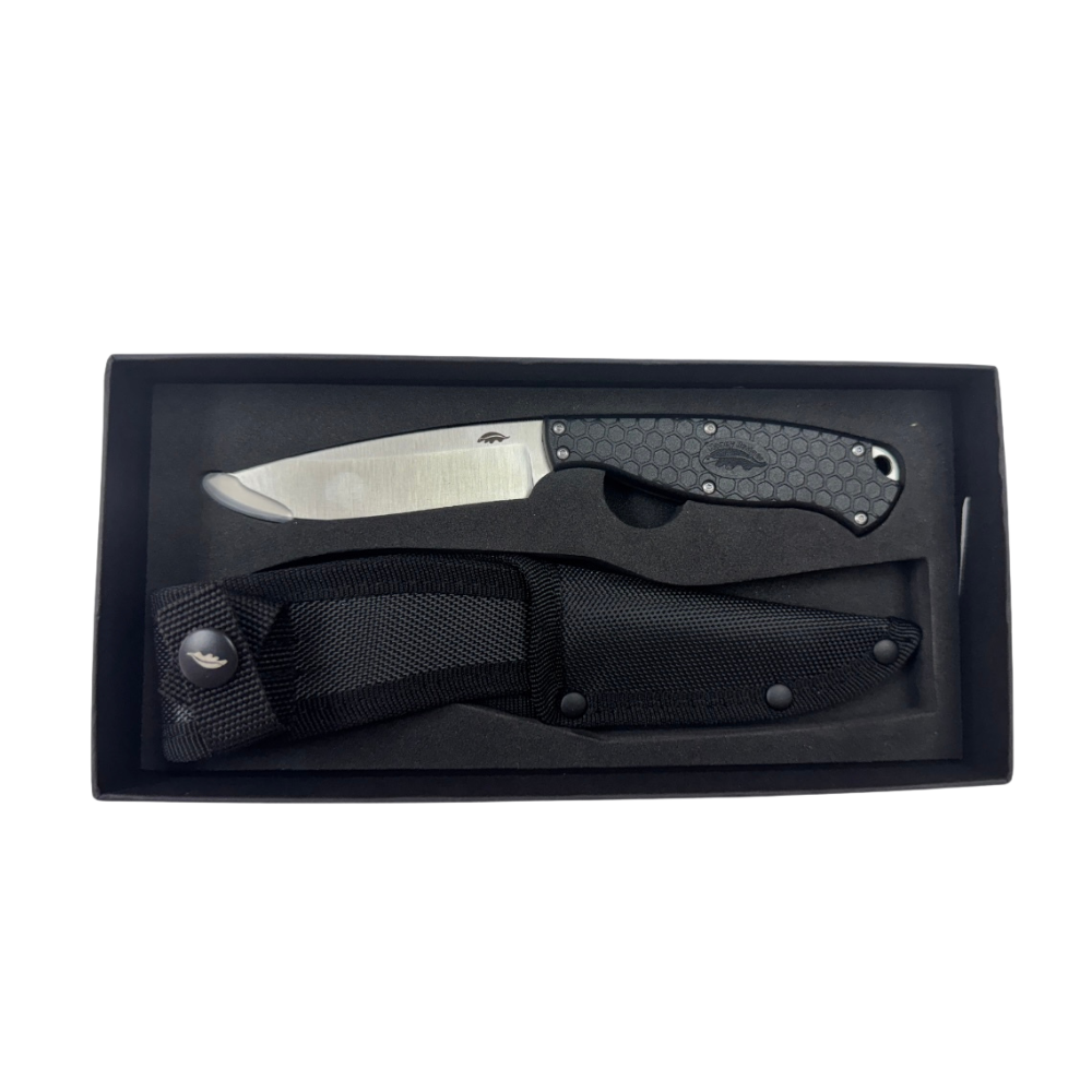 HONEY BADGER OUTFITTER FIXED BLADE CAMP KNIFE - NYLON SHEATH