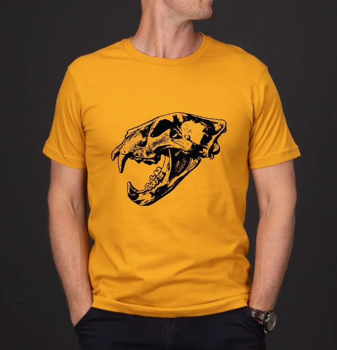 Skullies Lion T-Shirt - Mustard Skullies