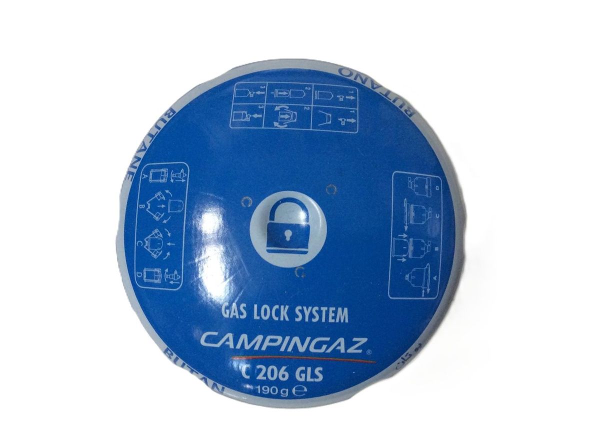 Campingaz C206 GLS Gas Cartridge, pierceable gas canister, 190g - Blue Campingaz