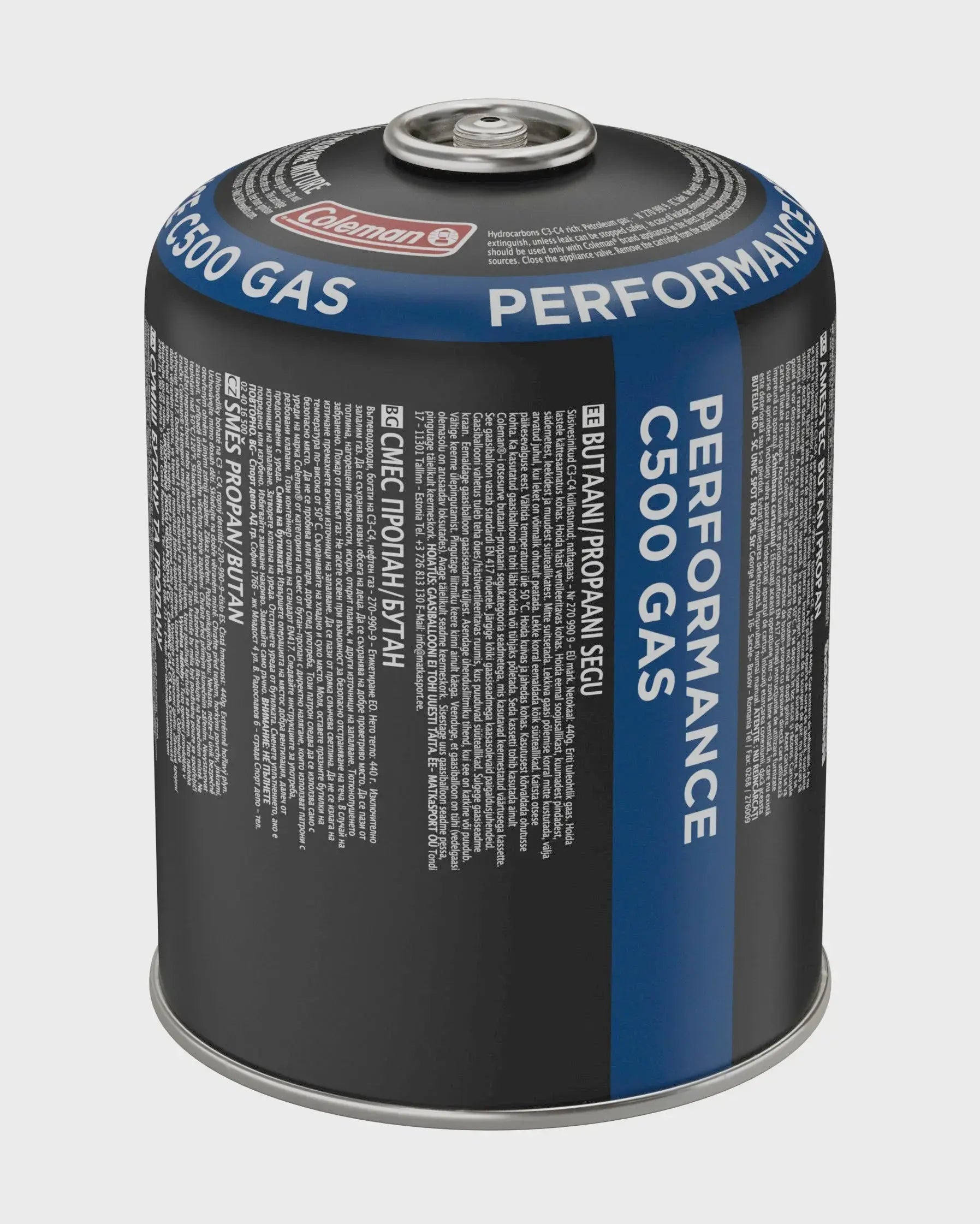 Coleman C500 Performance Valve Gas Cartridge Coleman