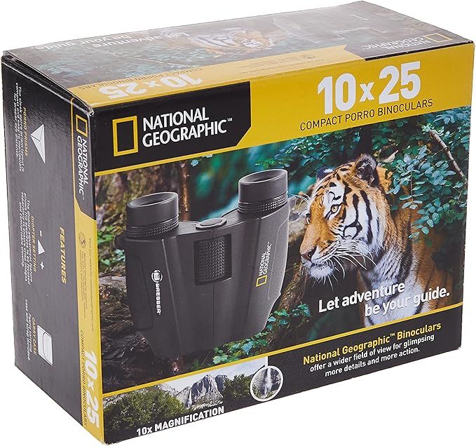 National Geo 10X25 Compact Porro Prism Binocular NatGeo