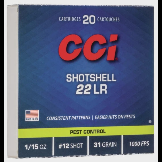 CCi 22 LR Shotshell Ammo (20)