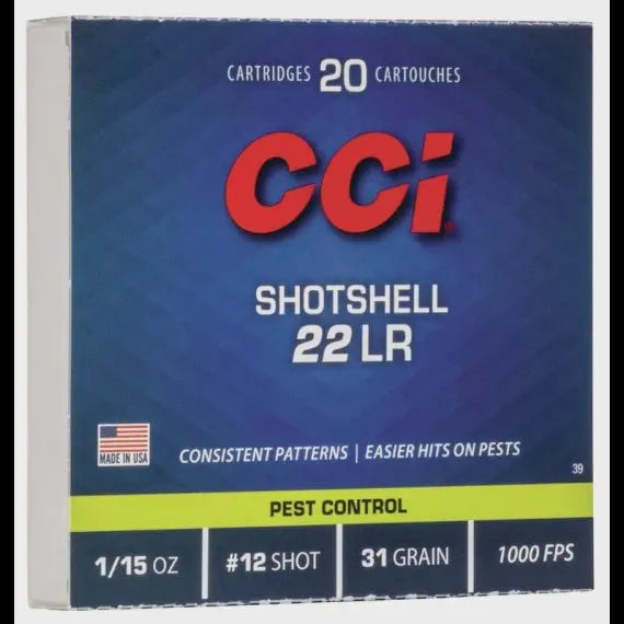 CCi 22 LR Shotshell Ammo (20) CCI