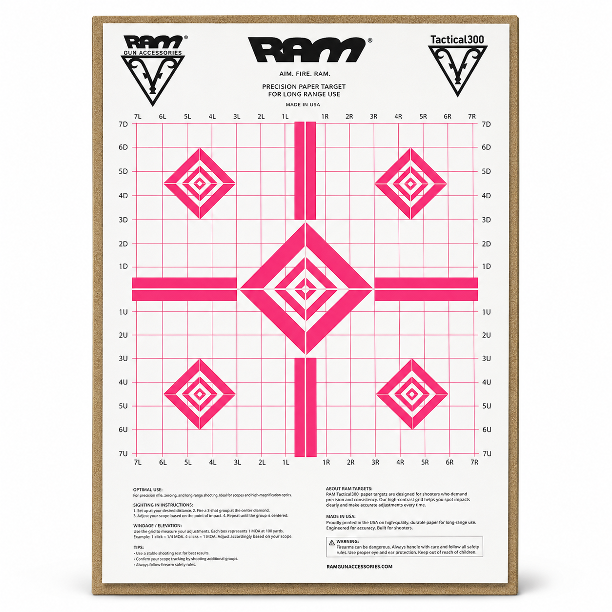 RAM SCOPE ZERO TARGETS (3) PINK