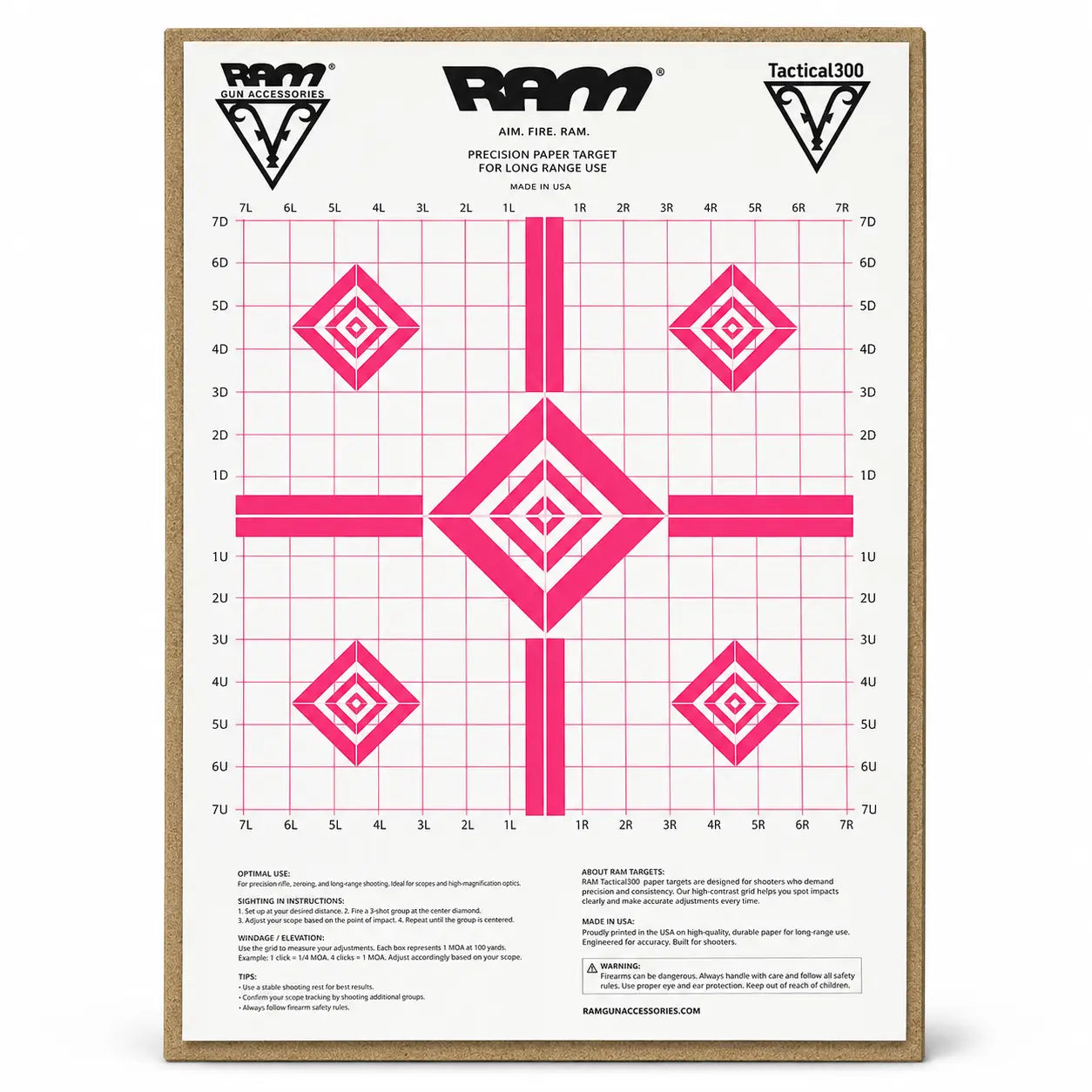 RAM SCOPE ZERO TARGETS (3) PINK Ram