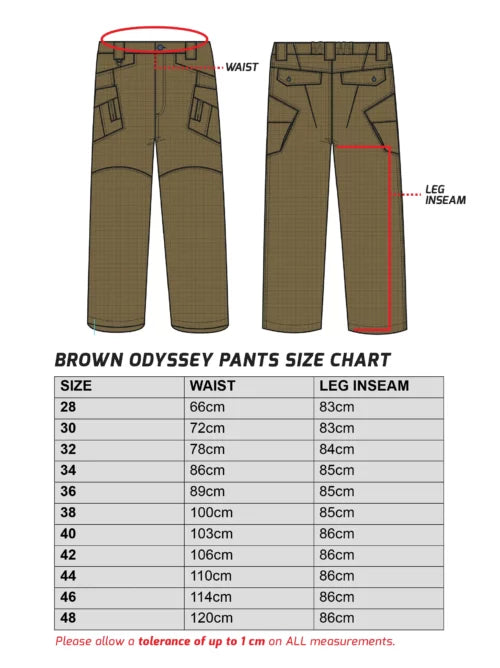 Boerboel Wear - Men’s Odyssey Cargo Pants Brown