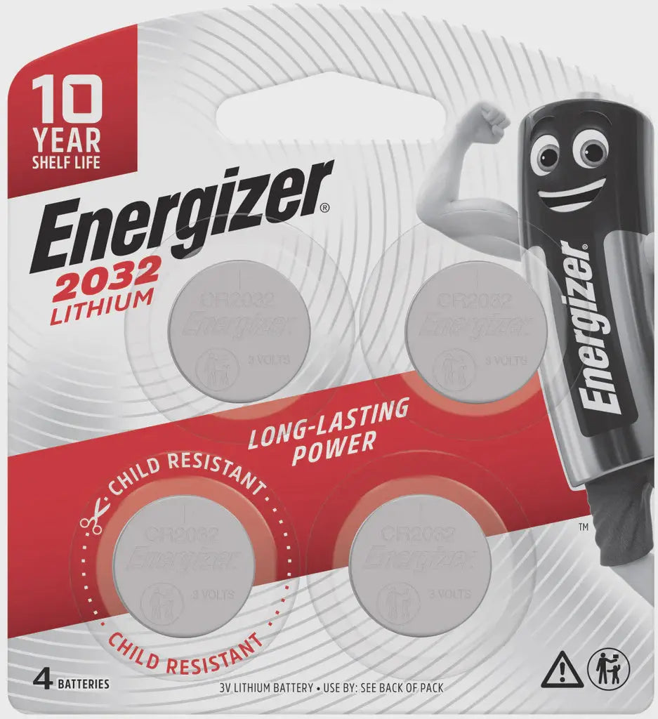 Energizer Battery Lithium Coin 3V CR2032 4 PACK Energizer