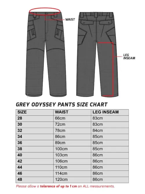 Boerboel Wear - Men’s Odyssey Cargo Pants Grey Boerboel Wear