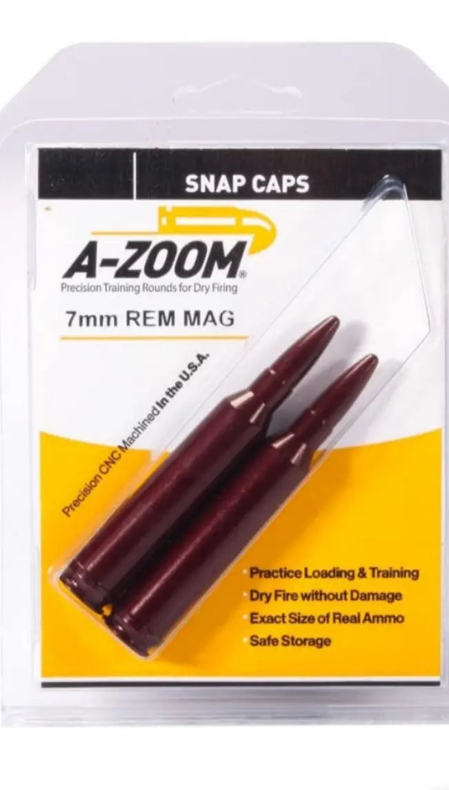 A-ZOOM Snap Caps 7mm Rem Mag (2) A-Zoom