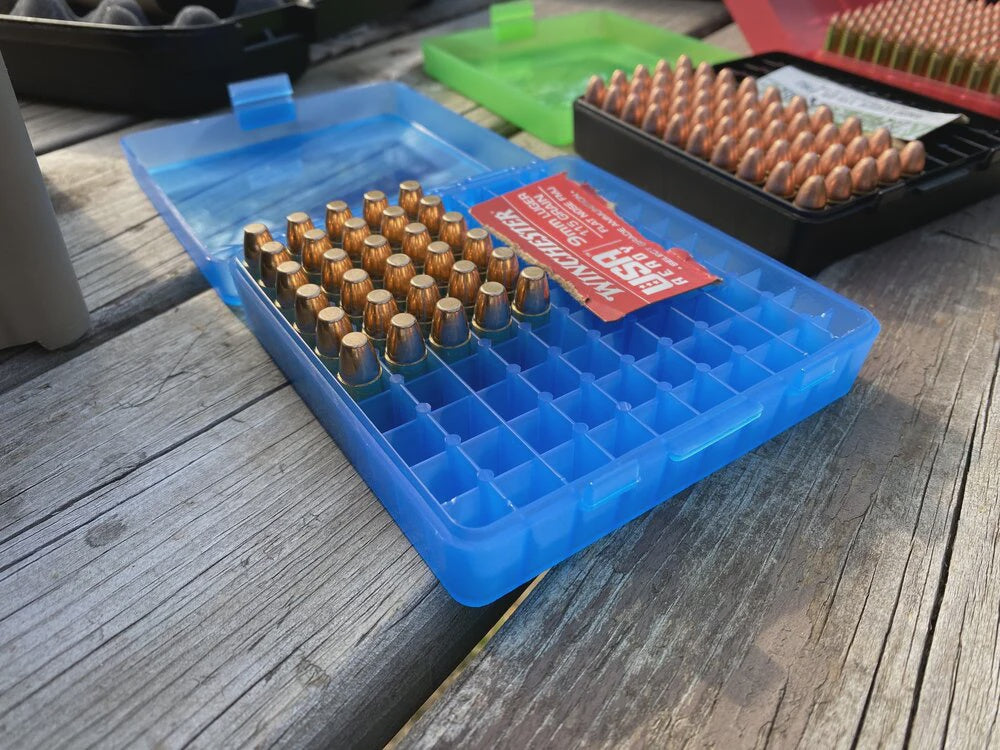 MTM AMMO BOX 100 RD 9MMP/ 380 ACP