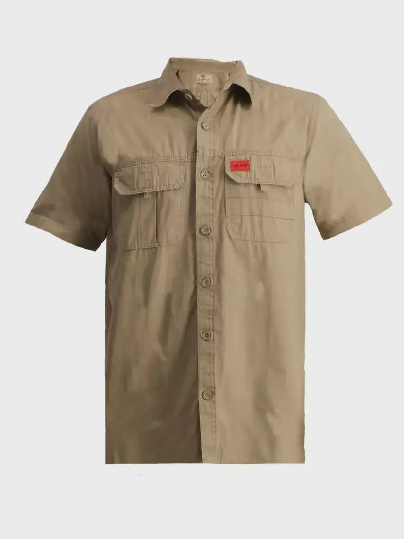 Sniper - Men's Adventure Short Sleeve Shirt - Khaki Sniper Africa