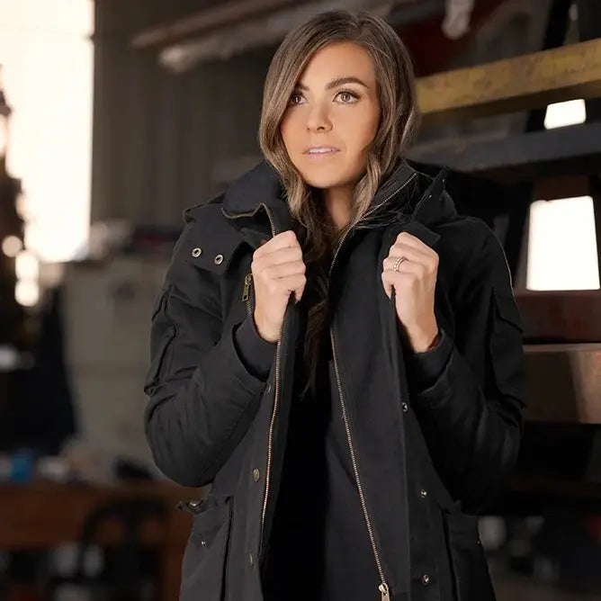 Boerboel Wear - Ladies Urban Parka Jacket - Black Boerboel Wear