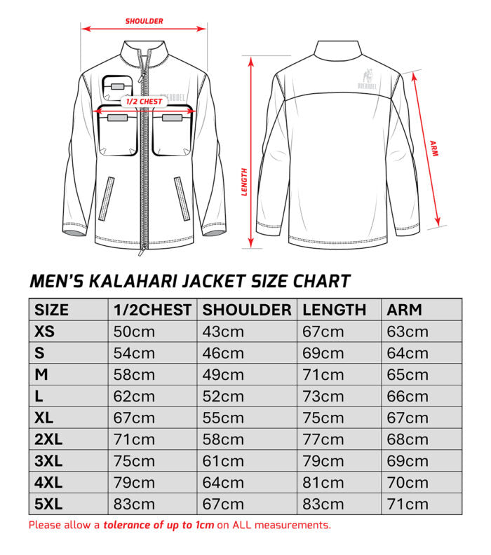 Boerboel Wear - Mens Kalahari Jacket Camel Boerboel Wear