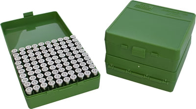 MTM AMMO BOX 100 RD 9MMP/ 380 ACP