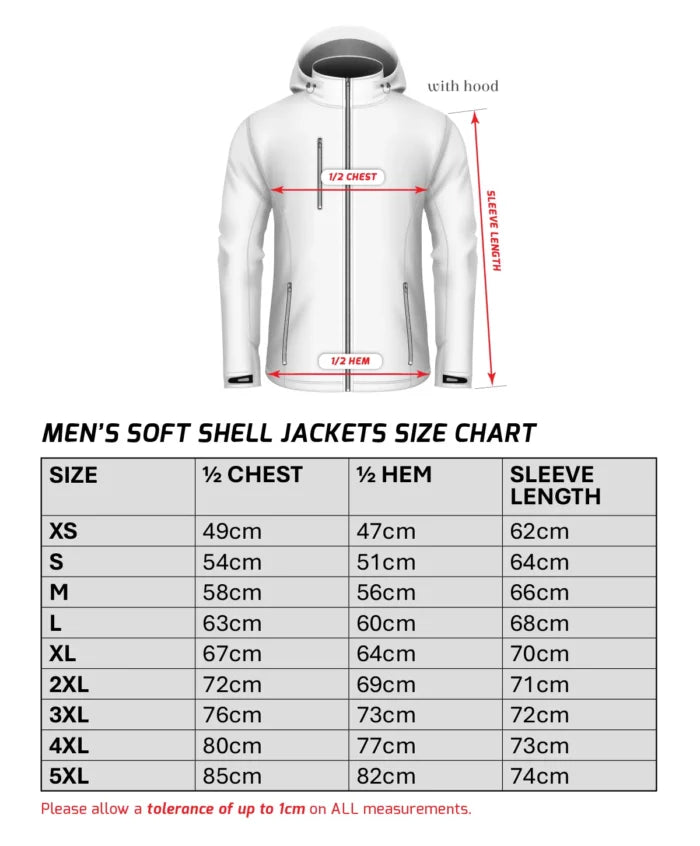 Boerboel Wear - Men's Soft Shell Jacket Black & Olive
