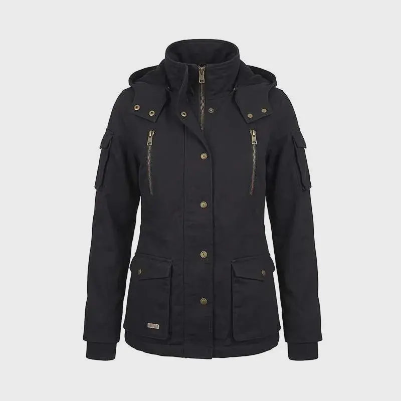 Boerboel Wear - Ladies Urban Parka Jacket - Black Boerboel Wear