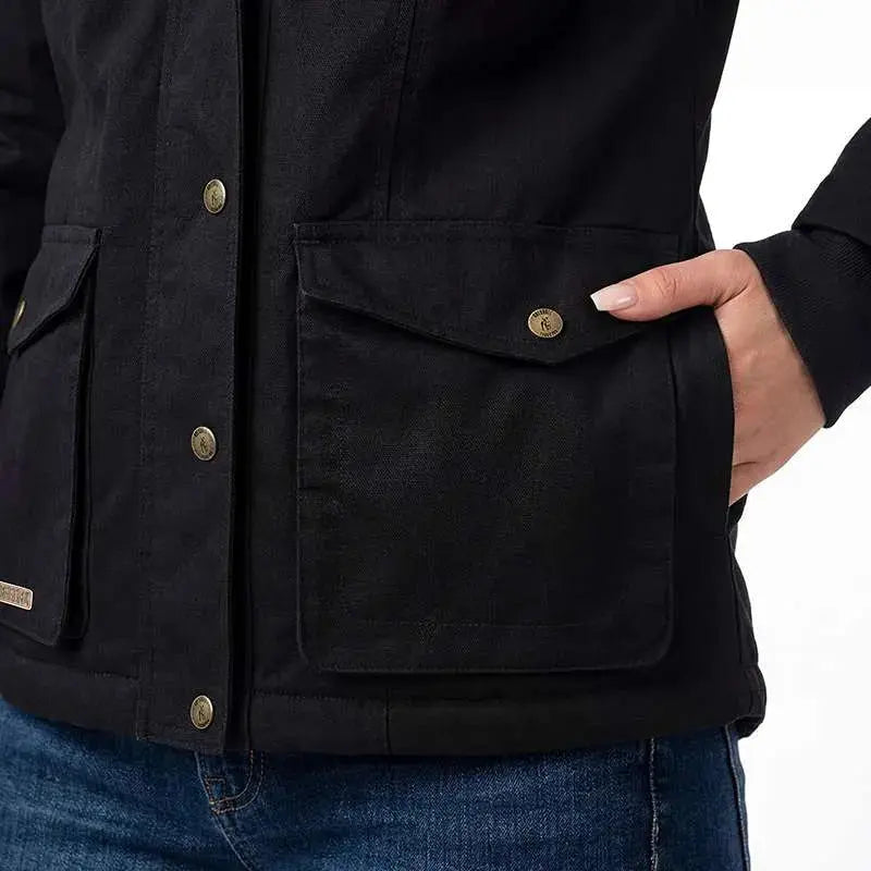 Boerboel Wear - Ladies Urban Parka Jacket - Black Boerboel Wear