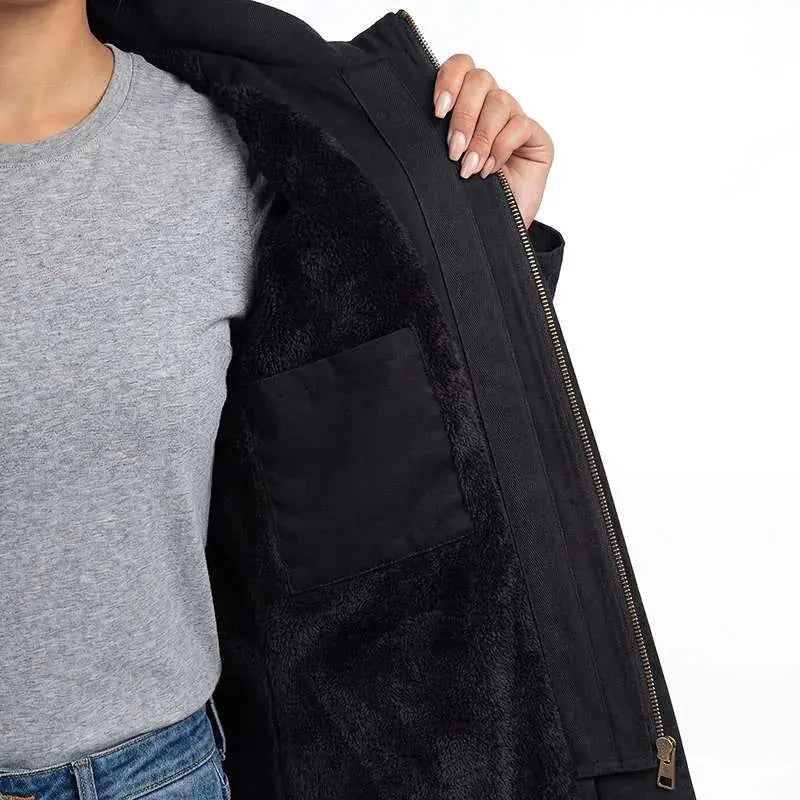 Boerboel Wear - Ladies Urban Parka Jacket - Black Boerboel Wear