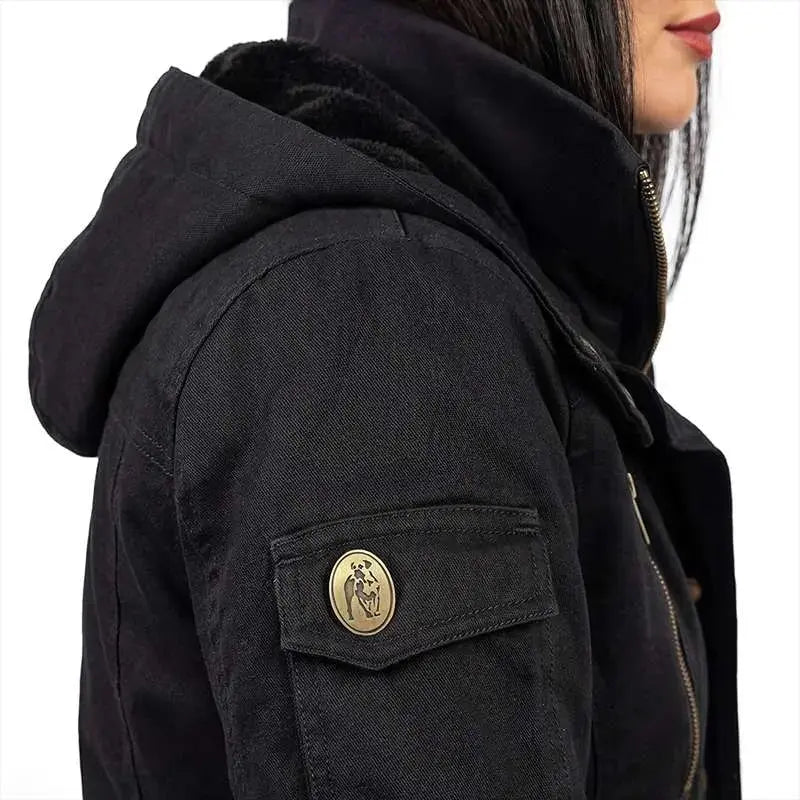 Boerboel Wear - Ladies Urban Parka Jacket - Black Boerboel Wear