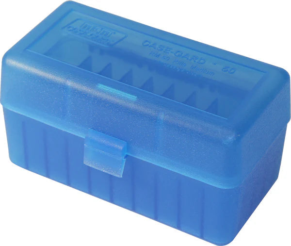 MTM AMMO BOX 50 RD RIFLE FLIP-TOP 243 - 7MM MTM