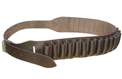 LEATHER LARGE CALIBER CATRIDGE BELT