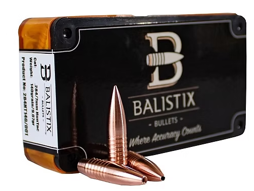 Balistix .264"/6.5mm 125 GR RBT Target Bullets (50) Balistix
