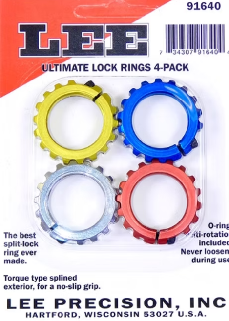 LEE ULTIMATE LOCK RINGS 4PK