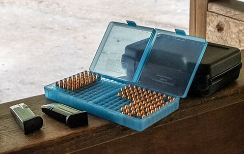 MTM P200-9 9mm / 380 ACP 200 ROUND Flip-Top Ammo Box (Blue)