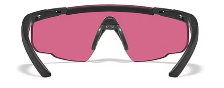 Saber Advanced Vermillion Matte Black Frame W/Bag Protective Eyewear