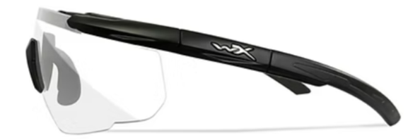 Saber Advanced Clear Matte Black Frame w/Bag Protective Eyewear