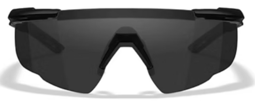 Saber Advanced Smoke/Clear Matte Black Frame 2 Lens set Protective Eyewear
