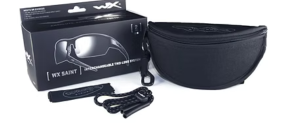 WX Saint Grey/Clear Matte Black Frame 2 Lens set Protective Eyewear Wiley X
