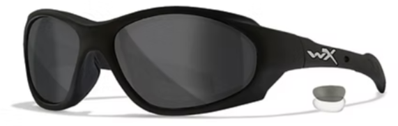 XL-1 Advanced Comm Smoke/Clear Matte Black Frame 2 Lens set Protective Eyewear