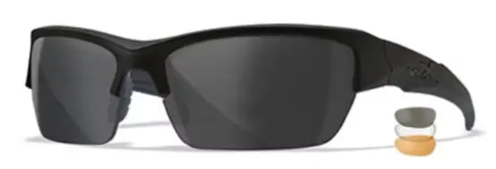 WX Valor Clear/Grey/Light Rust Matte Black Frame 3 lens set Protective Eyewear Wiley X