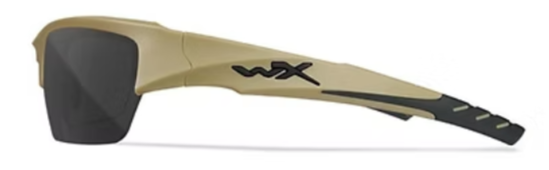 WX Valor 2.5 Grey/Clear/Light Rust 3 Lens Set with Matte Tan frame Protective Ey