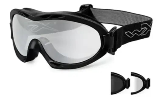Nerve Smoke/Clear Matte Black Frame Wiley X