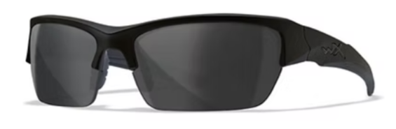 WX Valor 2.5 Smoke Grey Matte Black Frame Protective Eyewear