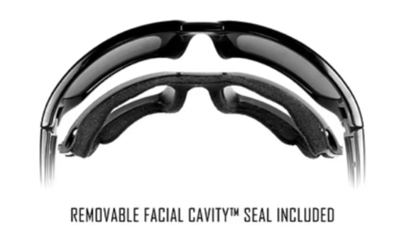 WX Omega Captivate Smoke Grey Matte Black Frame Protective Eyewear