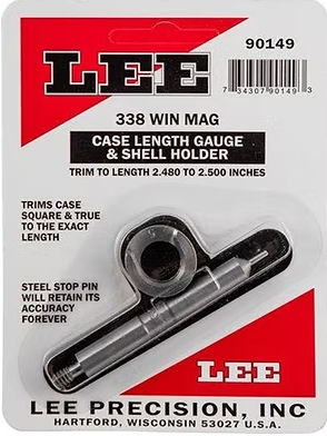 LEE Case Length Gauge & Shell Holder 338 WIN MAG Lee Precision