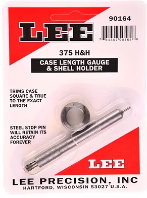 LEE Case Length Gauge & Shell Holder 375 H&H / 375 RUM Lee Precision