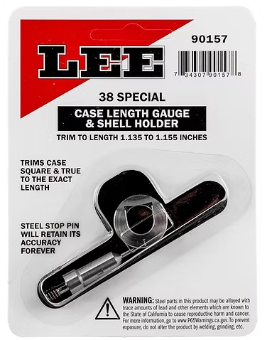 LEE Case Length Gauge & Shell Holder 38 Special Lee Precision