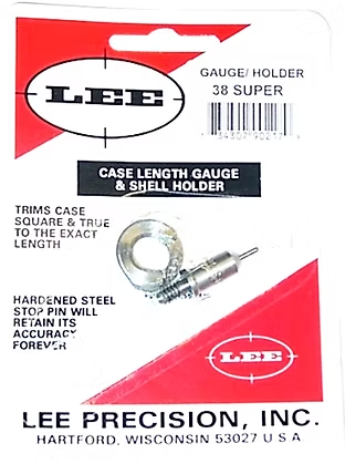 LEE Case Length Gauge & Shell Holder 38 Super Lee Precision