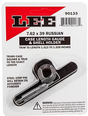 LEE Case Length Gauge & Shell Holder 7.62x39 Russian Lee Precision
