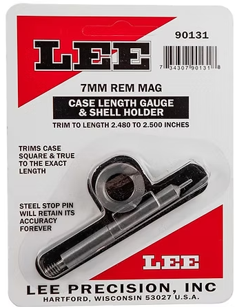 LEE Case Length Gauge & Shell Holder 7mm Remington Magnum Lee Precision