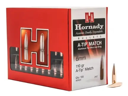 HORNADY 6mm .243 110 GR A-Tip® Match Bullets (100) Hornady