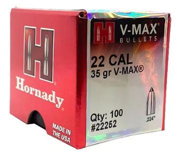 HORNADY .22 Cal .224 35 GR V-MAX® Bullets (100)