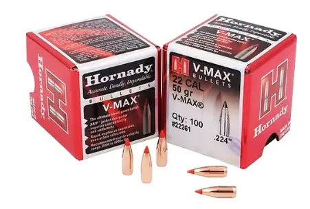 HORNADY .22 Cal .224 50 GR V-MAX® Bullets (100) Hornady